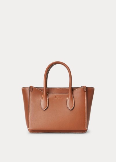 Women's Polo Ralph Lauren Leather Mini Sloane Satchel | 746910WJB